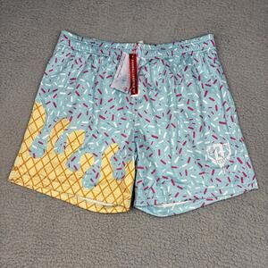 Ice Cream Pattern Athletic Shorts
